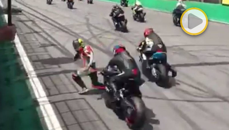 VÍDEO: Momento em que Danilo Berto é atropelado em Interlagos – MOTOMUNDO