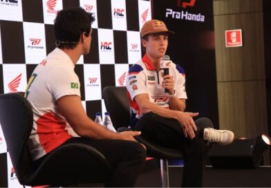 Diogo Moreira, da equipe Pro Honda LCR, em contagem regressiva para a etapa brasileira da MotoGP