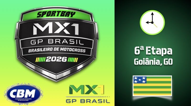 BRASILEIRO DE MOTOCROSS: Confira os horários da 6ª etapa em Goiânia/GO