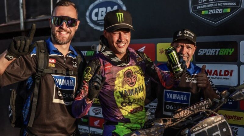 De Yamaha, Glenn Coldenhoff domina Brasileiro de Motocross em Pernambuco