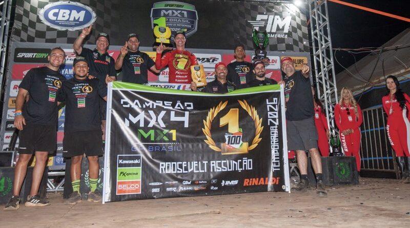 Team Rinaldi é campeão da MX4 com Roosevelt Assunção, no Brasileiro de Motocross