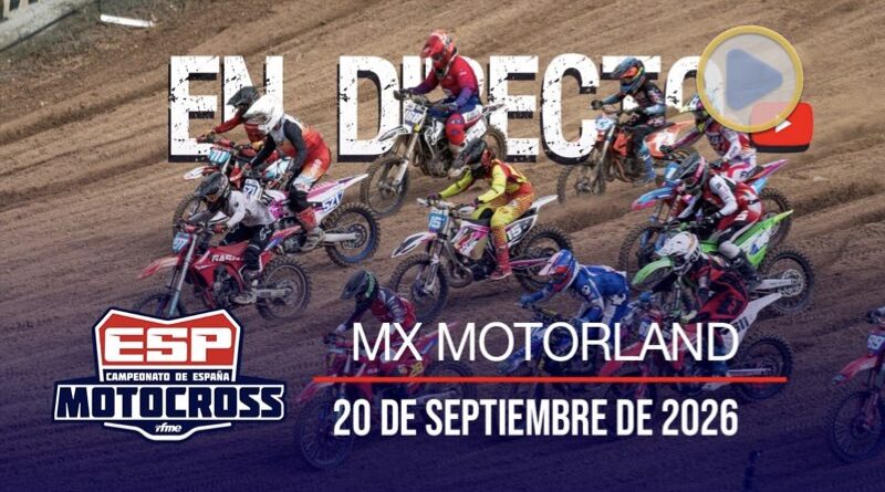 VÍDEO: Assista AO VIVO o espanhol de motocross direto de Motorland Aragón