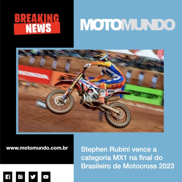 Stephen Rubini vence a categoria MX1 na final do Brasileiro de